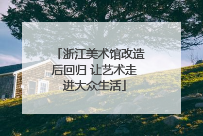 浙江美术馆改造后回归 让艺术走进大众生活