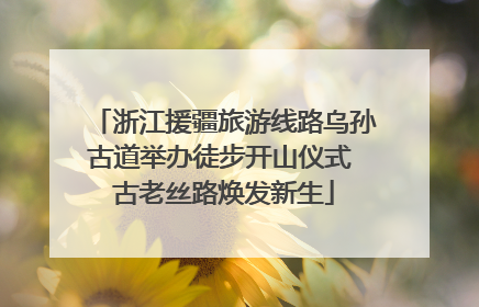 浙江援疆旅游线路乌孙古道举办徒步开山仪式 古老丝路焕发新生