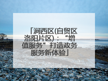 涧西区(自贸区洛阳片区)：“增值服务”打造政务服务新体验