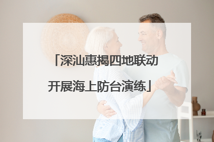 深汕惠揭四地联动开展海上防台演练