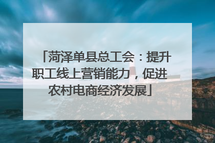 菏泽单县总工会：提升职工线上营销能力，促进农村电商经济发展