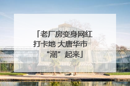 老厂房变身网红打卡地 大唐华市“潮”起来