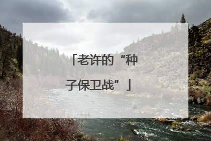 老许的“种子保卫战”