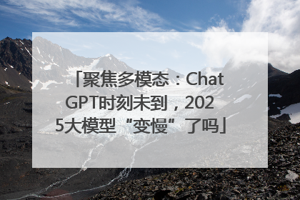 聚焦多模态：ChatGPT时刻未到，2025大模型“变慢”了吗