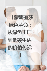 蒙娜丽莎绿色革命：从绿色工厂到低碳生活的价值传递
