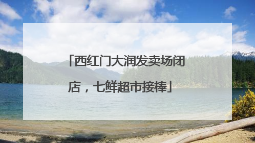 西红门大润发卖场闭店，七鲜超市接棒