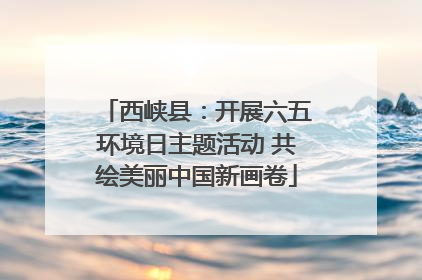 西峡县：开展六五环境日主题活动 共绘美丽中国新画卷