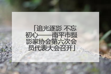 追光逐影 不忘初心——南平市摄影家协会第六次会员代表大会召开