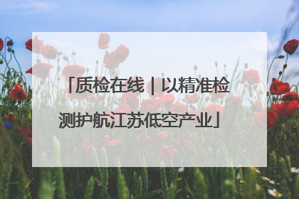 质检在线｜以精准检测护航江苏低空产业
