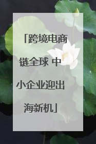 跨境电商链全球 中小企业迎出海新机