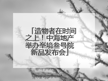 造物者在时间之上！中海地产举办峯境叁号院新品发布会