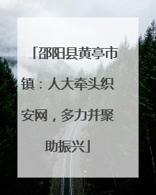 邵阳县黄亭市镇：人大牵头织安网，多力并聚助振兴