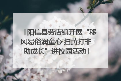阳信县劳店镇开展“移风易俗润童心·扫黄打非助成长”进校园活动