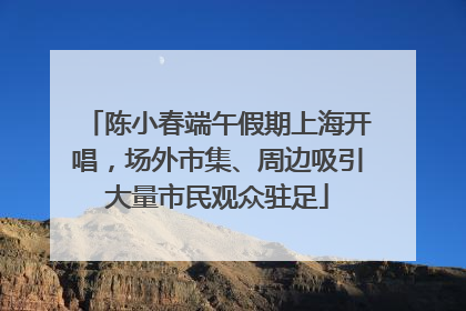 陈小春端午假期上海开唱，场外市集、周边吸引大量市民观众驻足