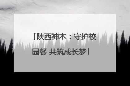 陕西神木：守护校园餐 共筑成长梦