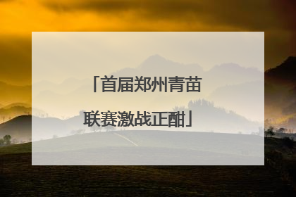 首届郑州青苗联赛激战正酣