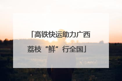高铁快运助力广西荔枝“鲜”行全国