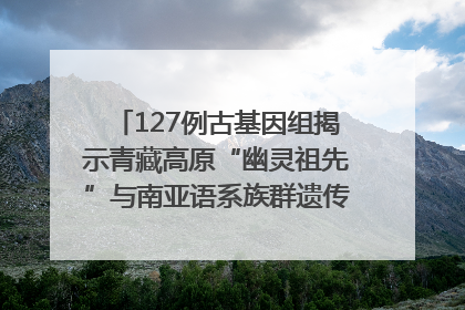 127例古基因组揭示青藏高原“幽灵祖先”与南亚语系族群遗传起源｜封面科考队
