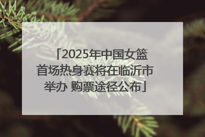 2025年中国女篮首场热身赛将在临沂市举办 购票途径公布