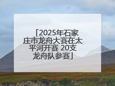 2025年石家庄市龙舟大赛在太平河开赛 20支龙舟队参赛