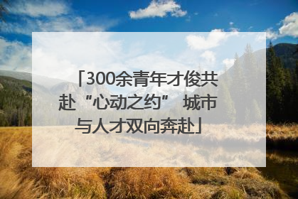 300余青年才俊共赴“心动之约” 城市与人才双向奔赴