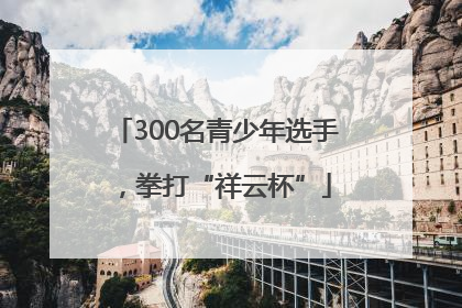 300名青少年选手，拳打“祥云杯”