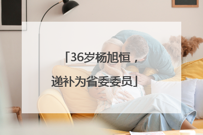 36岁杨旭恒，递补为省委委员