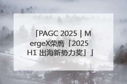 PAGC 2025｜MergeX荣膺「2025 H1 出海新势力奖」